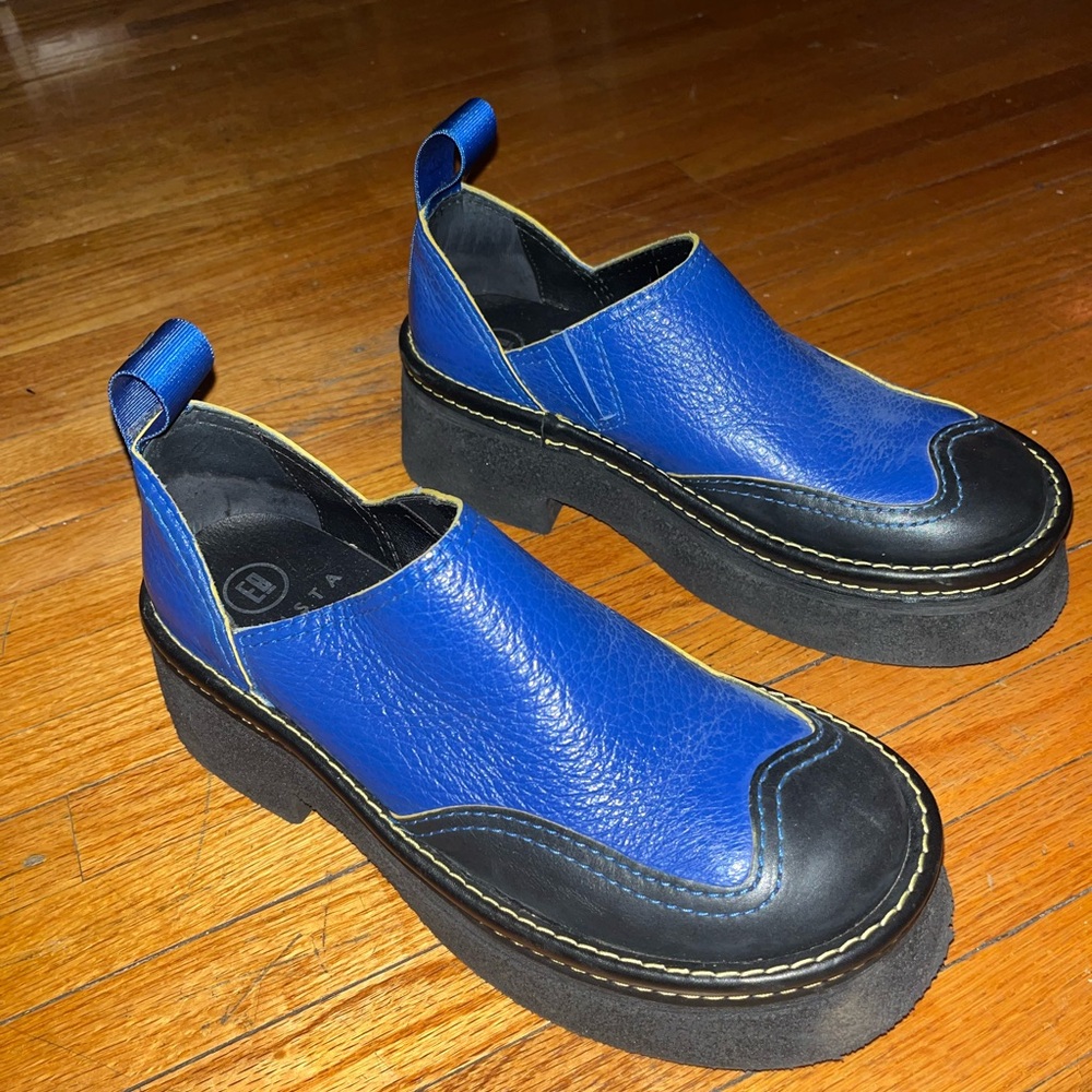 MIISTA Electric Blue Loafers chunky size 8.5/9